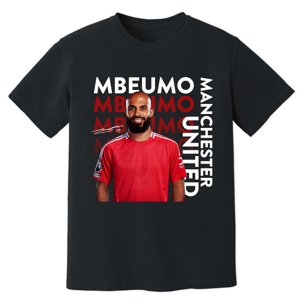 Bryan Mbeumo Man United New Signing T-Shirt (Black)_1