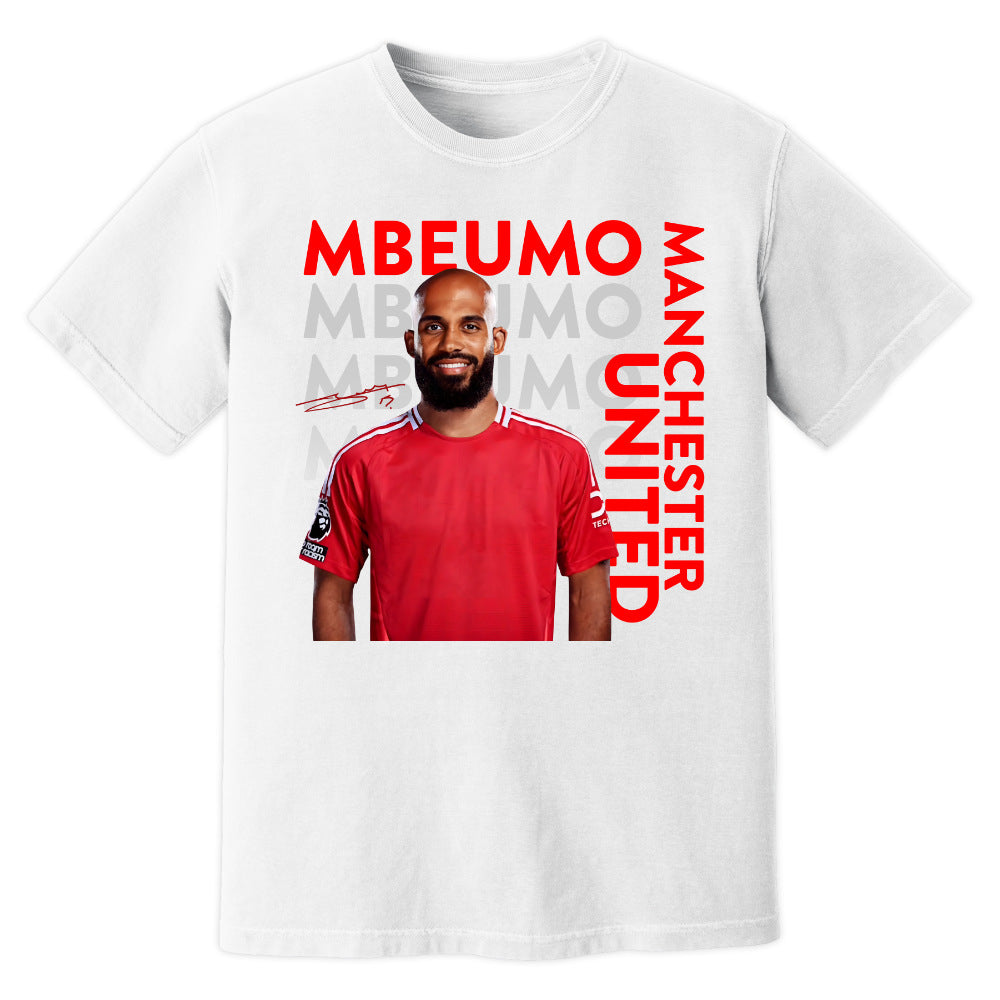 Bryan Mbeumo Man United New Signing T-Shirt (White)_1