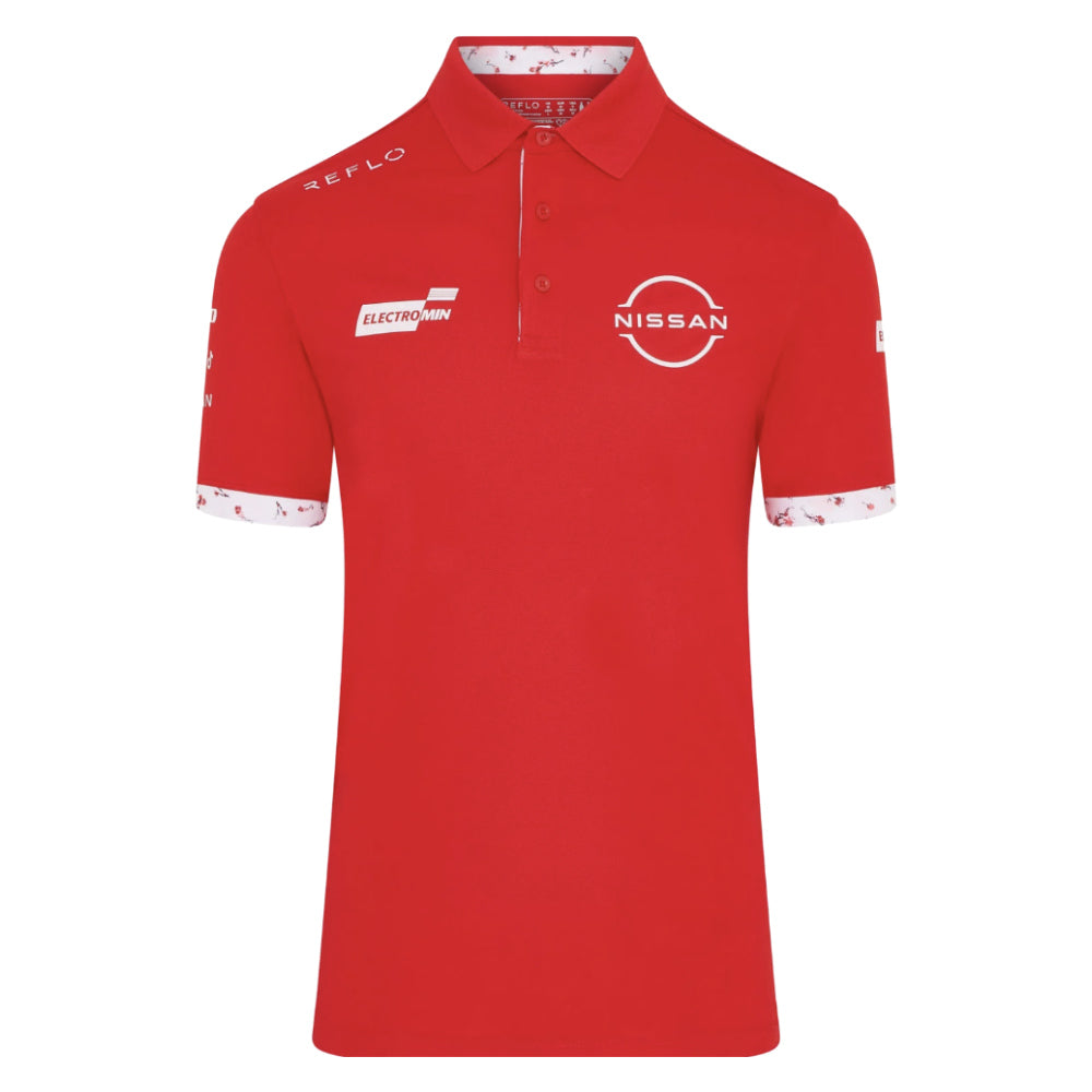 2026 Nissan Formula E Replica Polo Shirt (Red)_0