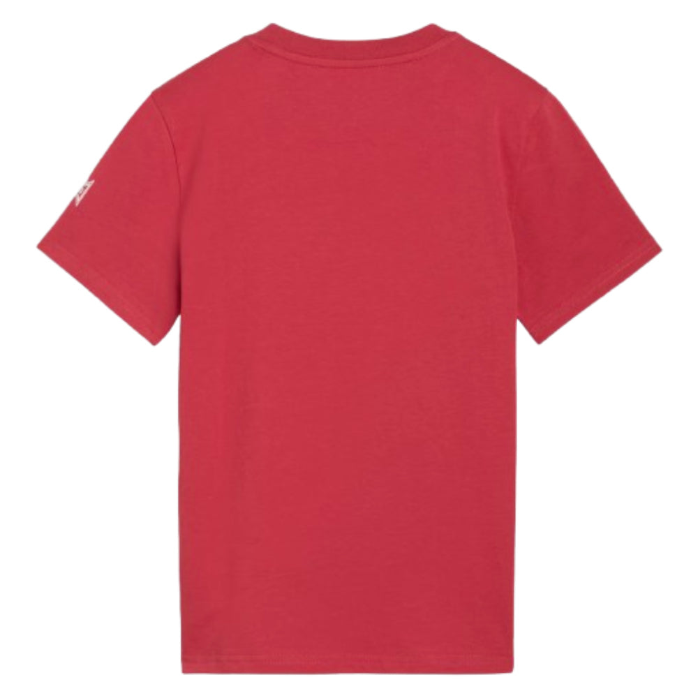 2026-2027 Portugal FtblCulture Tee (Red) - Kids (N.Mendes 19)_3