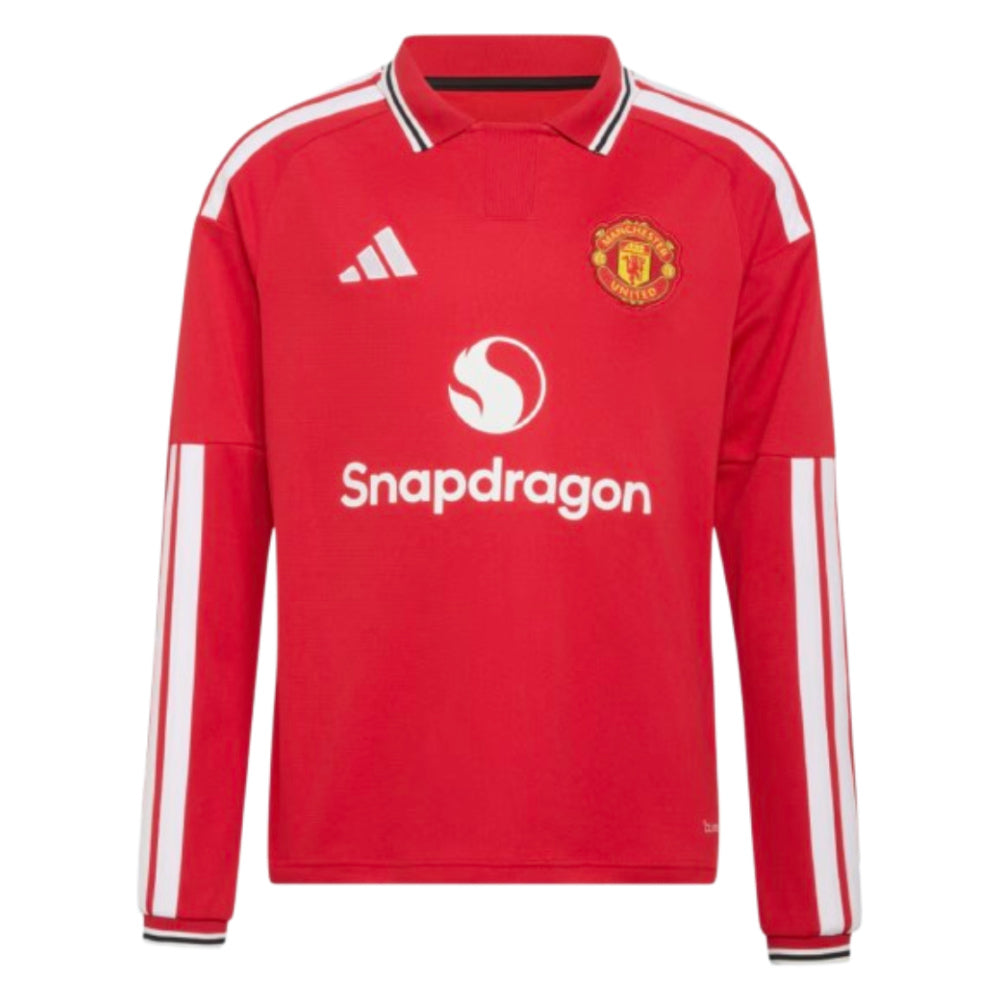 2026-2027 Man Utd Long Sleeve Home Shirt (Kids) (Yoro 15)_2