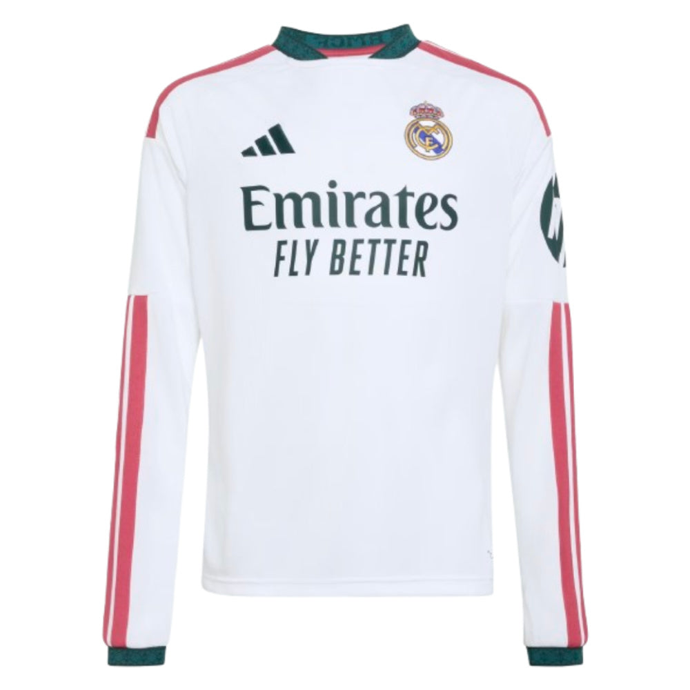 2026-2027 Real Madrid Long Sleeve Home Shirt (Kids)_0
