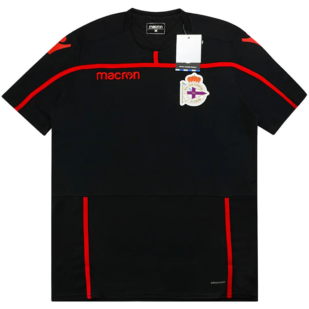 2018-2019 Deportivo Macron Training Shirt (Black)_0