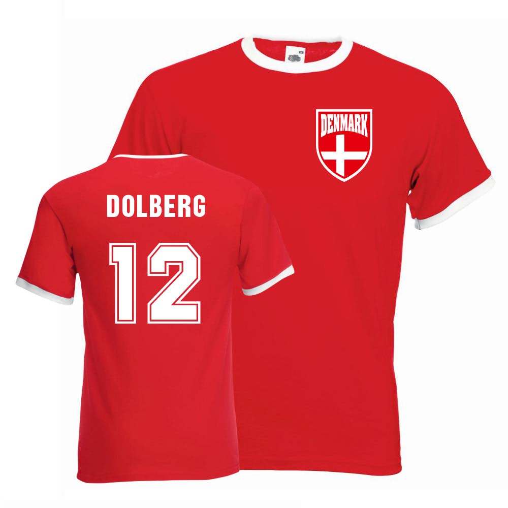 Kasper Dolberg Denmark Ringer Tee (red)_0