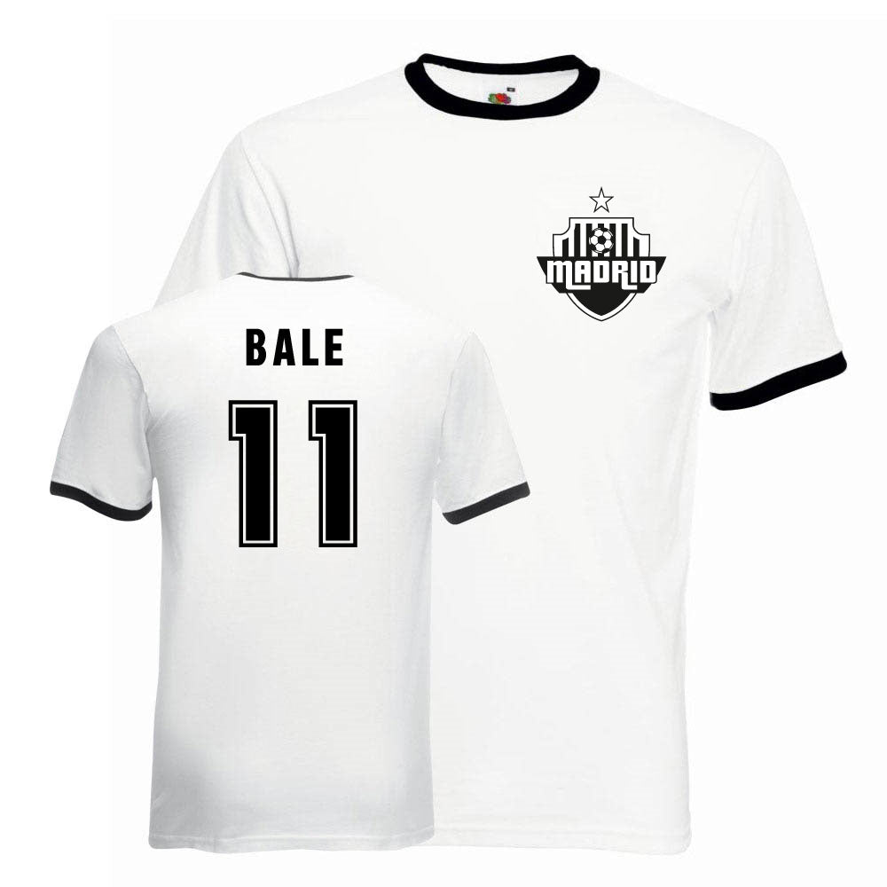 Gareth Bale Real Madrid Ringer Tee (white-black)_0