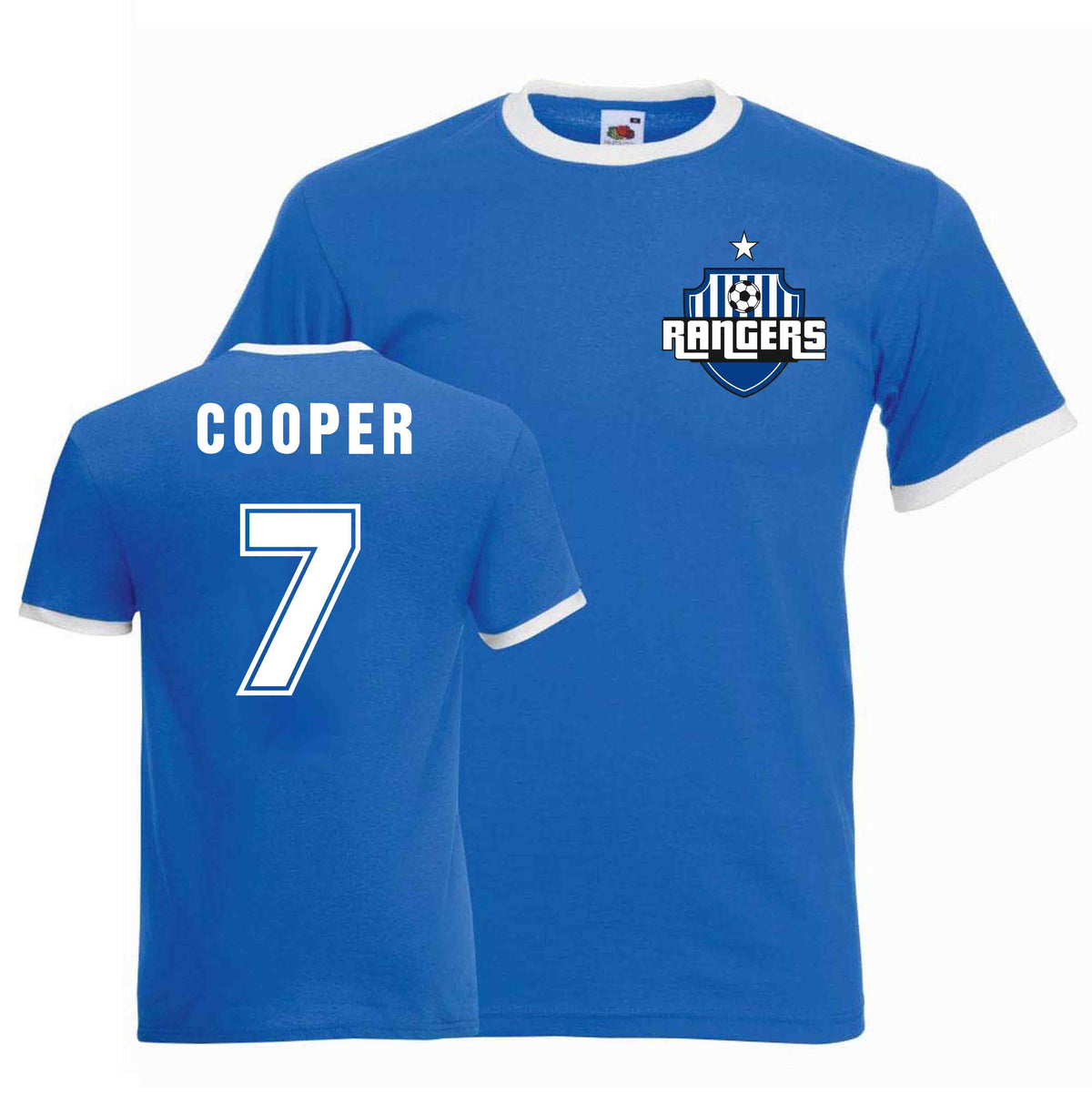 Davie Cooper Rangers Ringer Tee (blue)_0