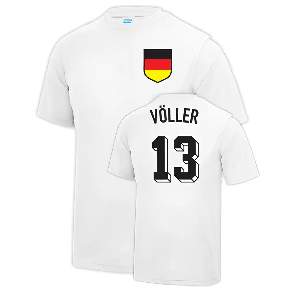 Rudi Völler West Germany Football Fancy Dress Player T Shirt_0