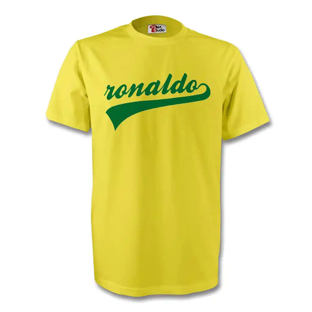 Ronaldo Brazil Signature Tee (yellow) - Kids_0