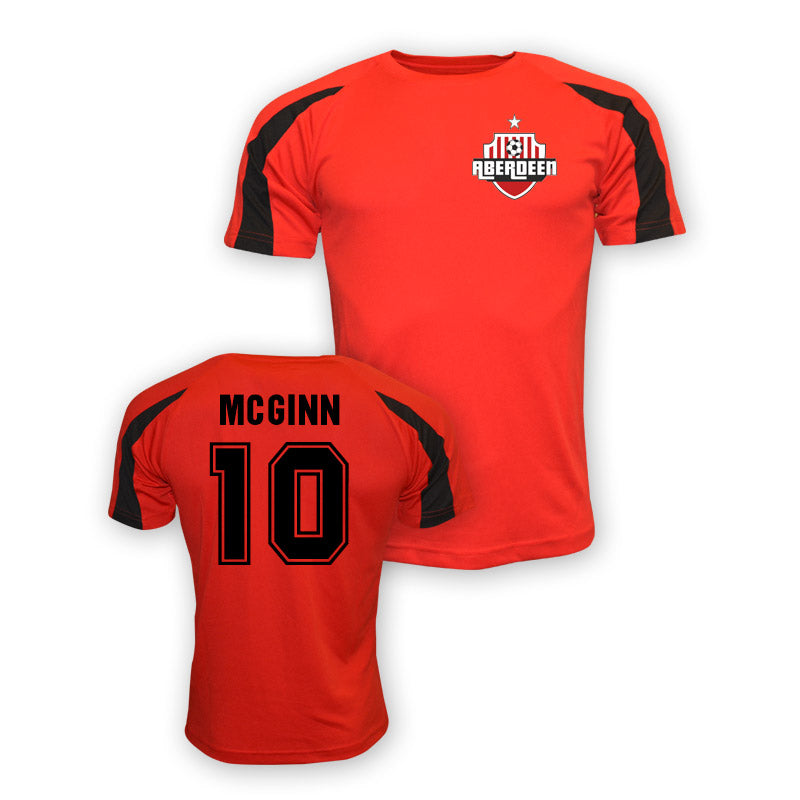 Niall Mcginn Aberdeen Sports Training Jersey (red) - Kids_0