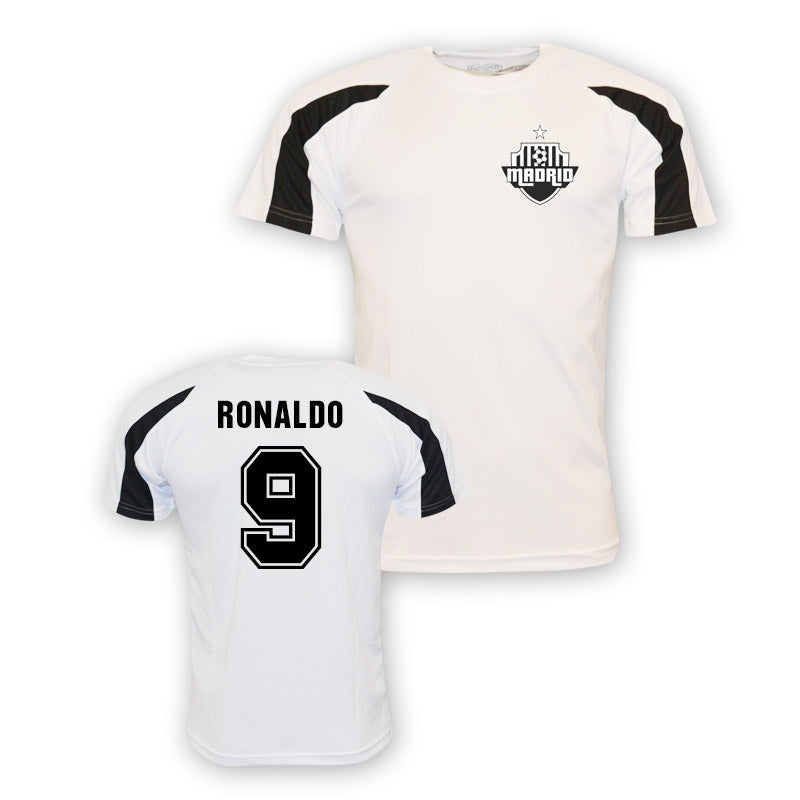 Ronaldo Real Madrid Sports Training Jersey (white)_1