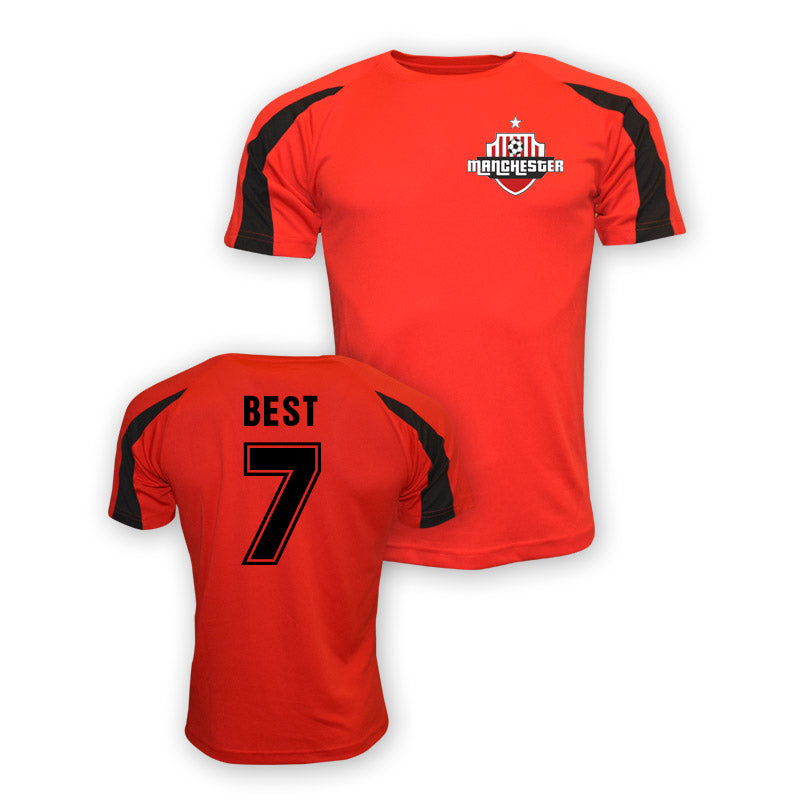 George Best Man Utd Sports Training Jersey (red) - Kids_1