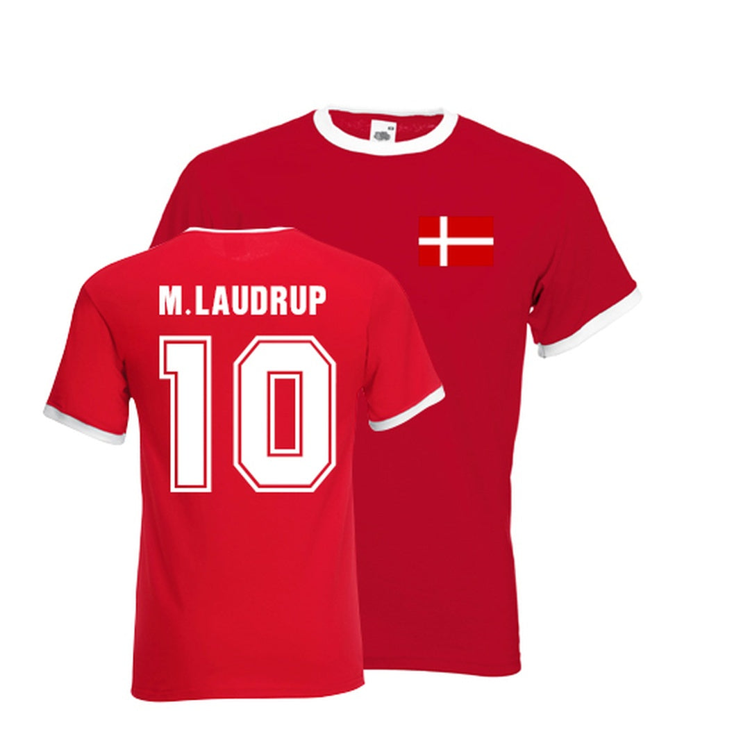Michael Laudrup Ringer Tee (red)_1
