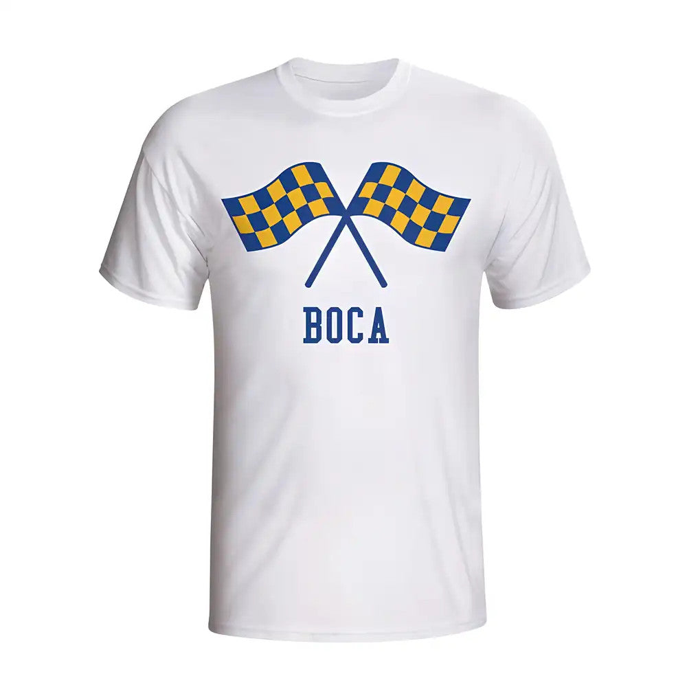 Boca Juniors Waving Flags T-shirt (white)_1