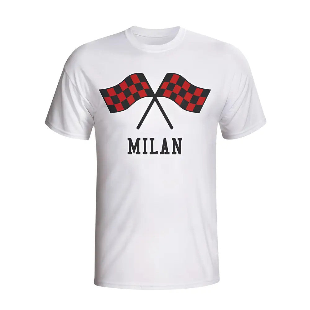 Ac Milan Waving Flags T-shirt (white) - Kids_1