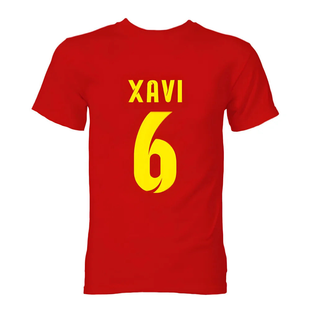 Barcelona Xavi Hero T-Shirt (Red)_1