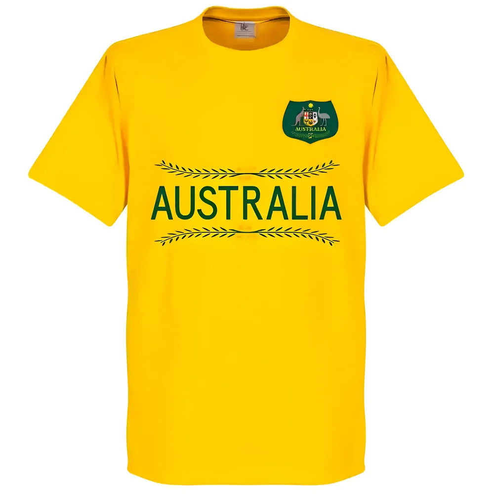 Australia Cahill 4 Team T-Shirt - Yellow_1