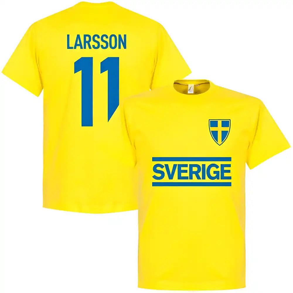 Sweden Larsson Team T-shirt - Yellow_0