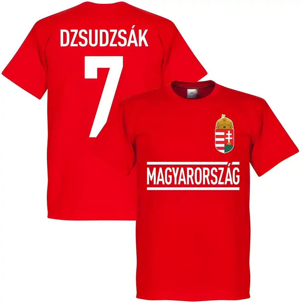 Hungary Dzsudzsak 7 Team T-Shirt - Red_0