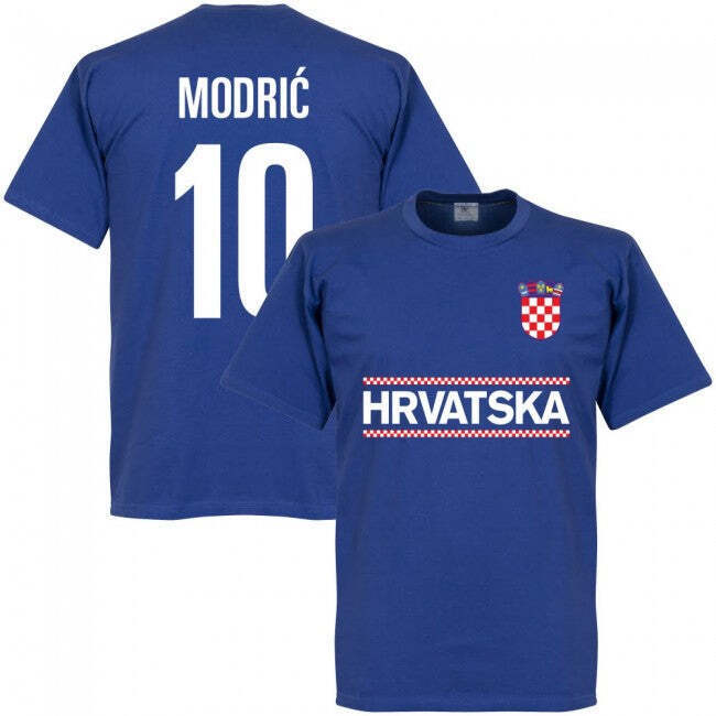 Croatia Modric 10 Team T-Shirt - Royal_0
