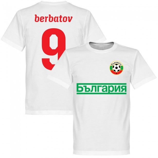 Bulgaria Berbatov 9 Team T-Shirt - White_1