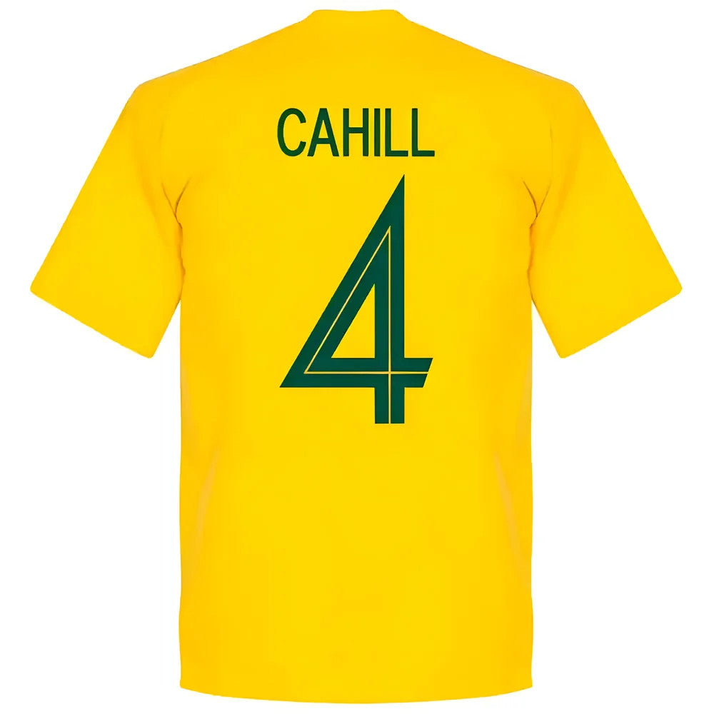 Australia Cahill 4 Team T-Shirt - Yellow_2