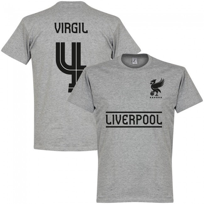 Liverpool Virgil 4 Team T-Shirt - Grey_0