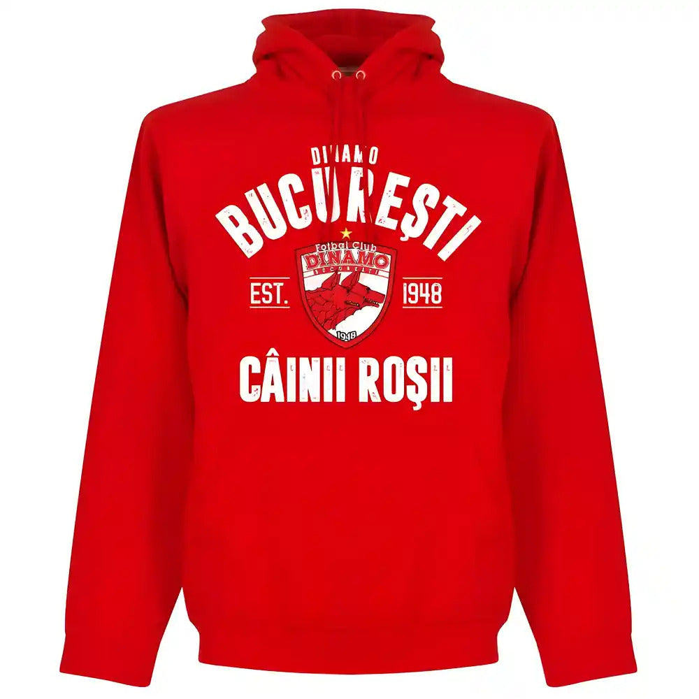 Dinamo Bucharest Established Hoodie - Red_0