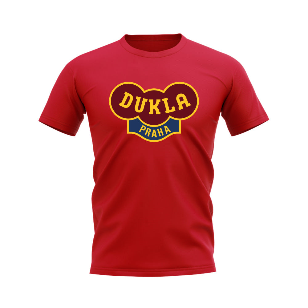 Dukla Praha Badge T-shirt (Red)_0