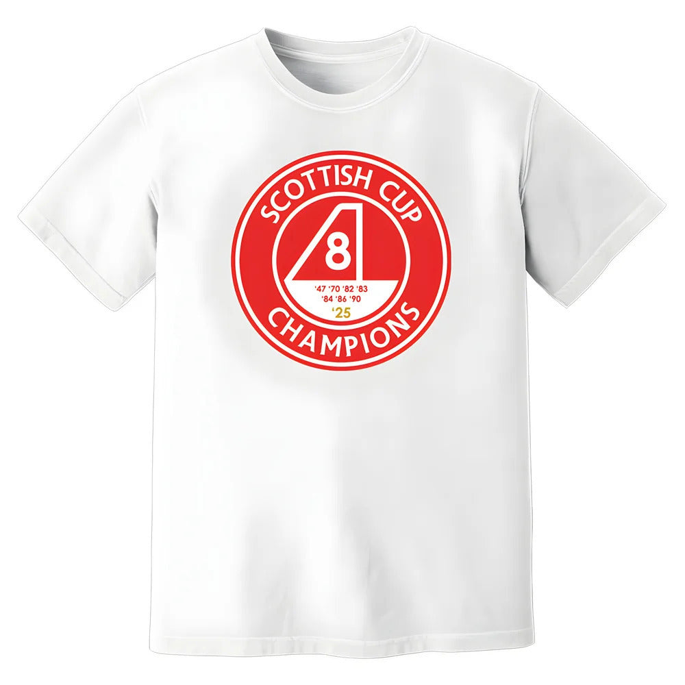 Aberdeen Scottish Cup Champions T-Shirt (White)_1