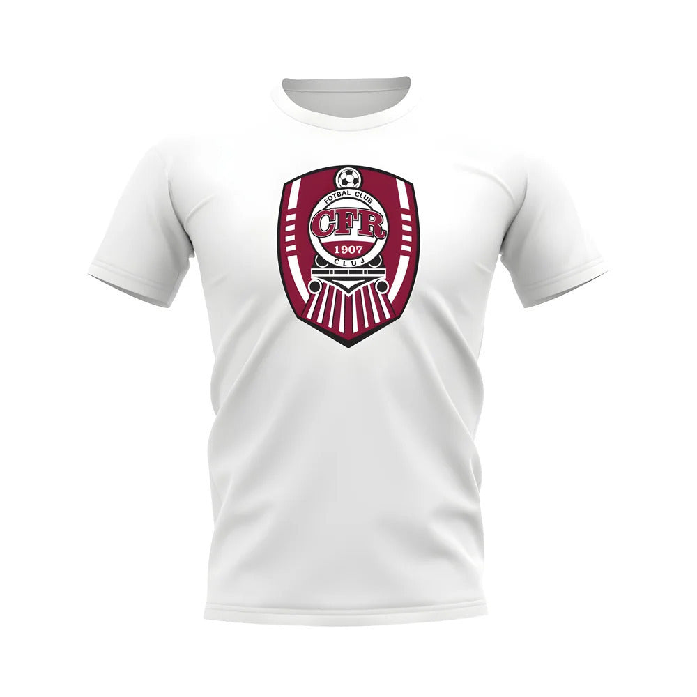 CFR Cluj Badge T-Shirt (White)_1