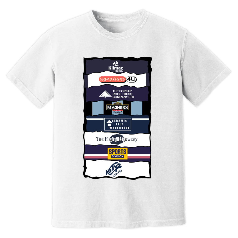Dundee Sponsor History T-Shirt (White)_0