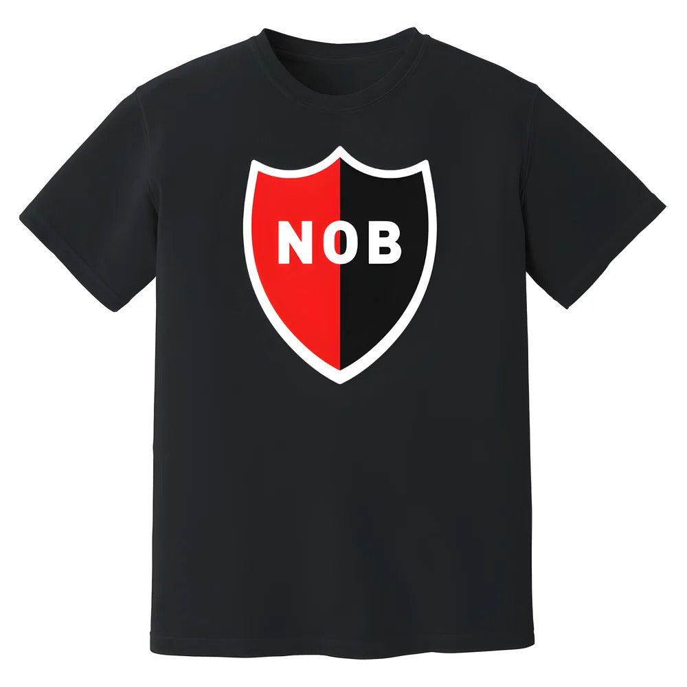 Newells Old Boys Badge T-Shirt (Black)_1