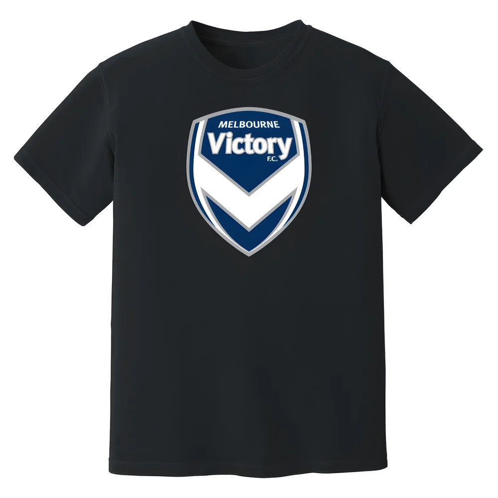 Melbourne Victory Badge T-Shirt (Black)_0