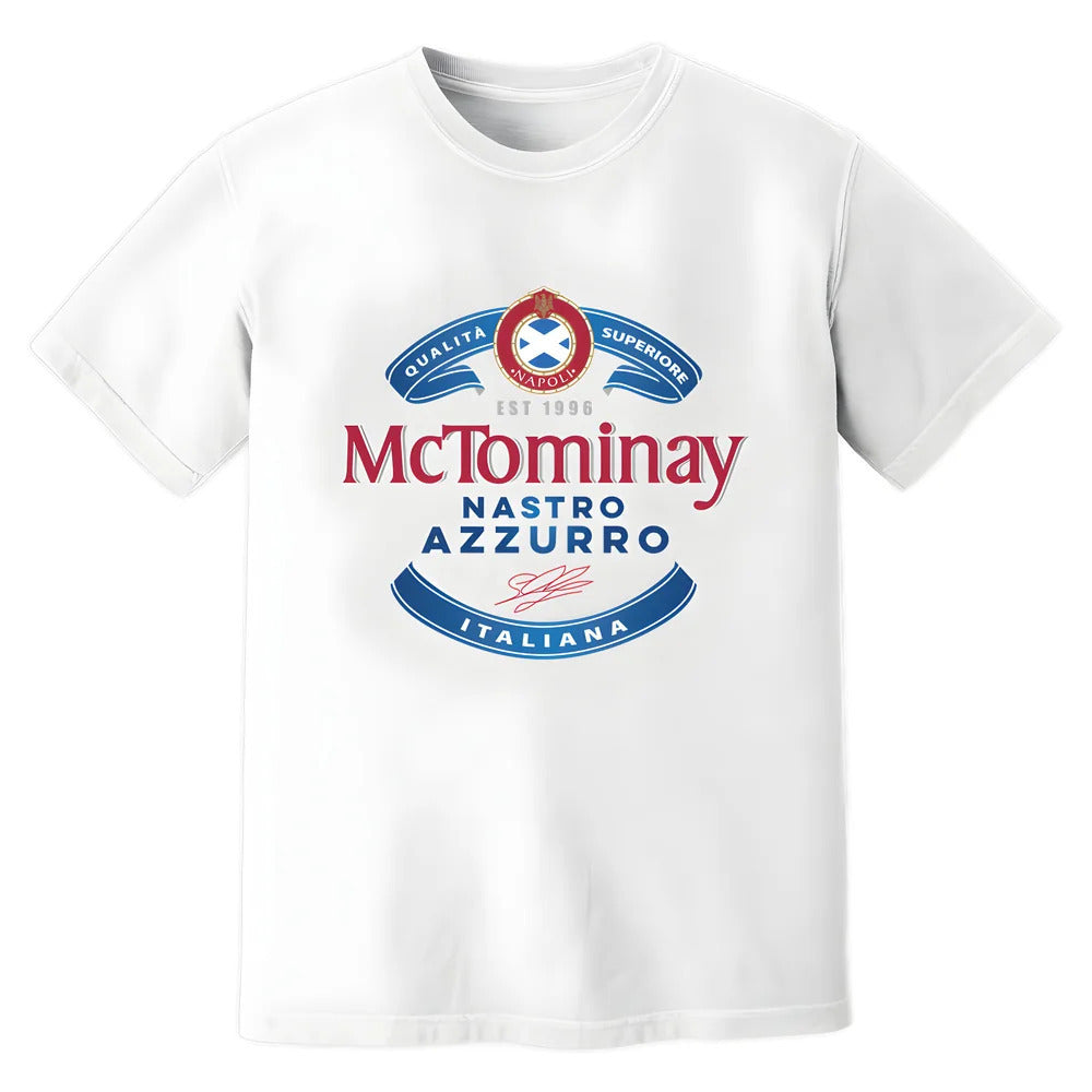 Scott McTominay Napoli Beer T-Shirt (White)_0