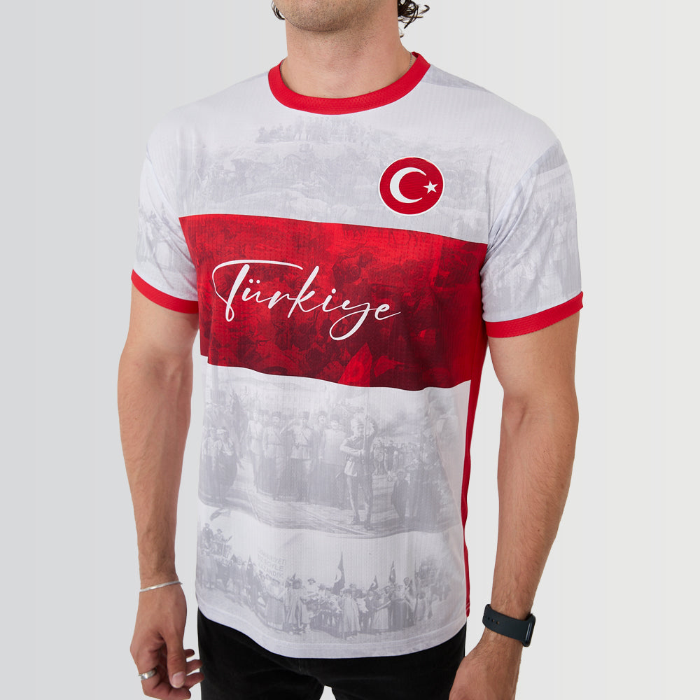 Turkey Legacy Football Jersey (Wolvate) Kids Short Sleeve_0