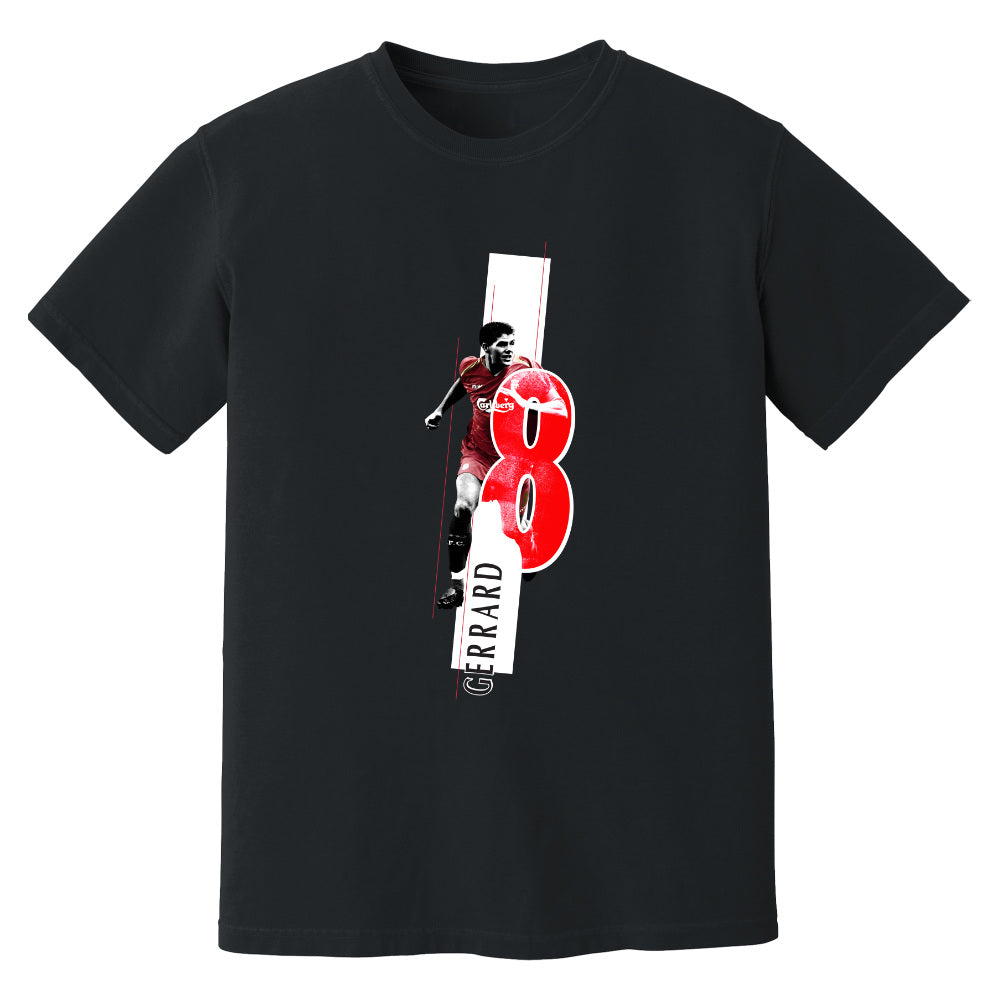 Steven Gerrard Liverpool Premier League Legend T-Shirt (Black)_0