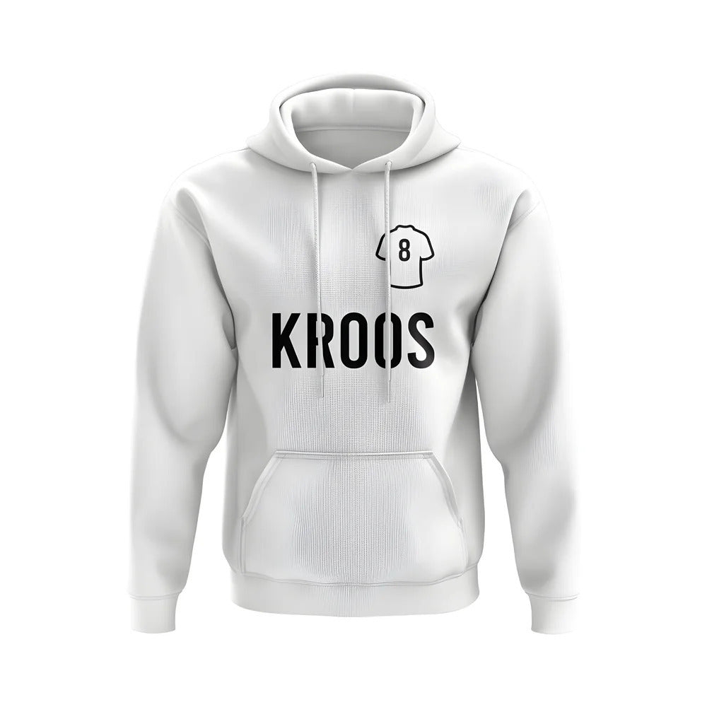 Toni Kroos Real Madrid Number Hoody (White)_0