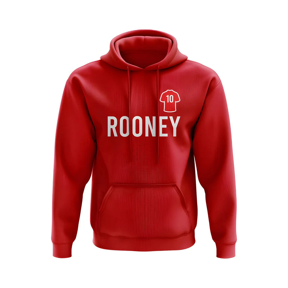 Wayne Rooney Man United Number Hoody (Red)_0