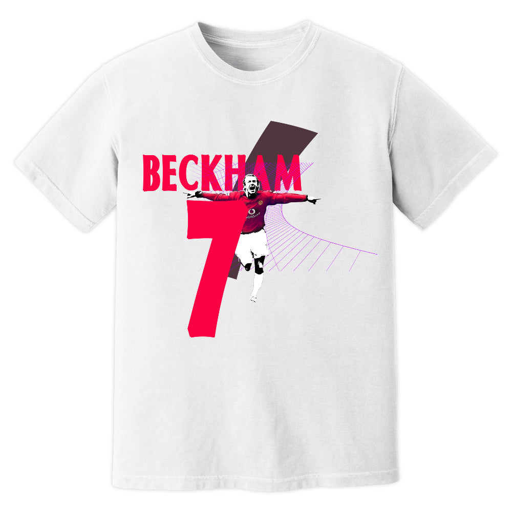 David Beckham Man United Premier League Legend T-Shirt (White)_0