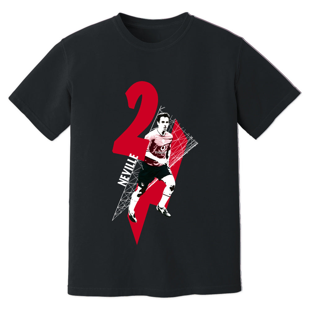 Gary Neville Man United Premier League Legend T-Shirt (Black)_1