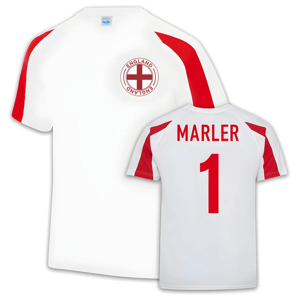 Marler England Rugby Sports Training Jersey (White)_1