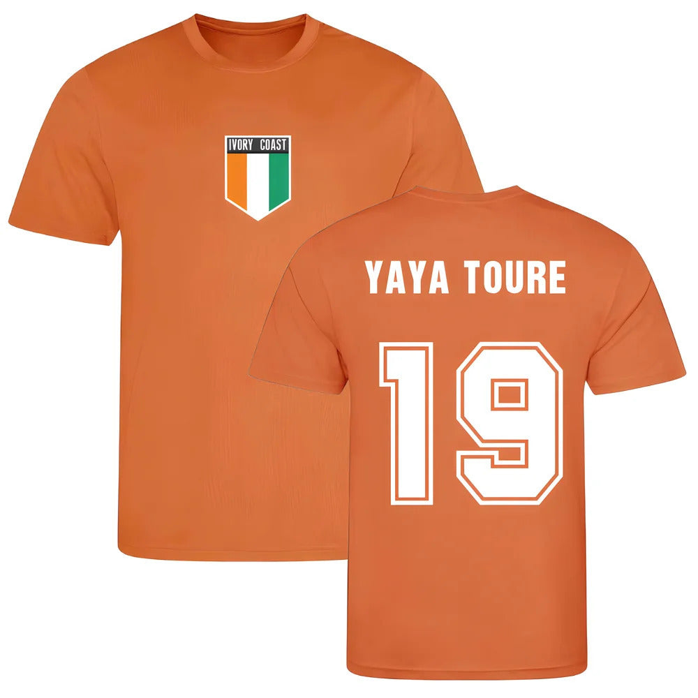 Yaya Toure Ivory Coast Training Jersey (Orange)_1