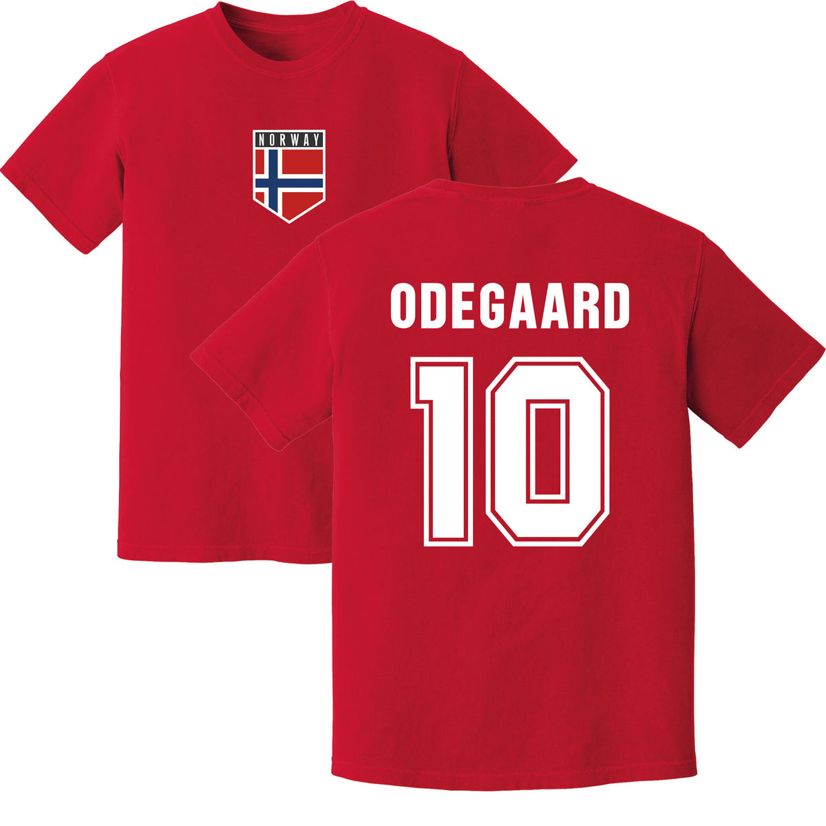 Odegaard Norway Training Jersey (Red)_0