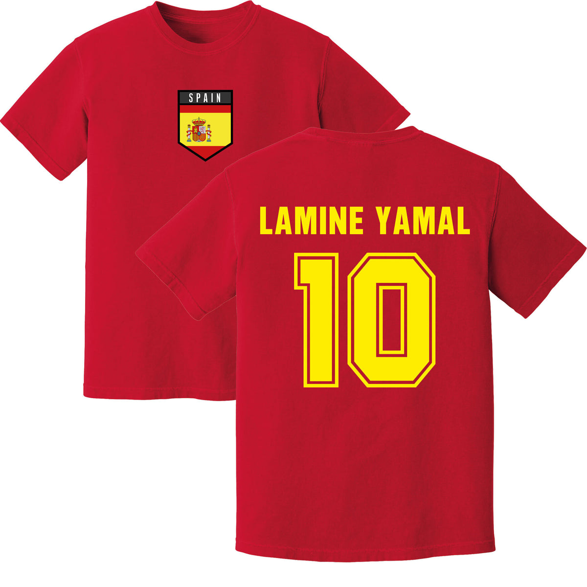 Lamine Yamal Spain Training Jersey (Red)_0