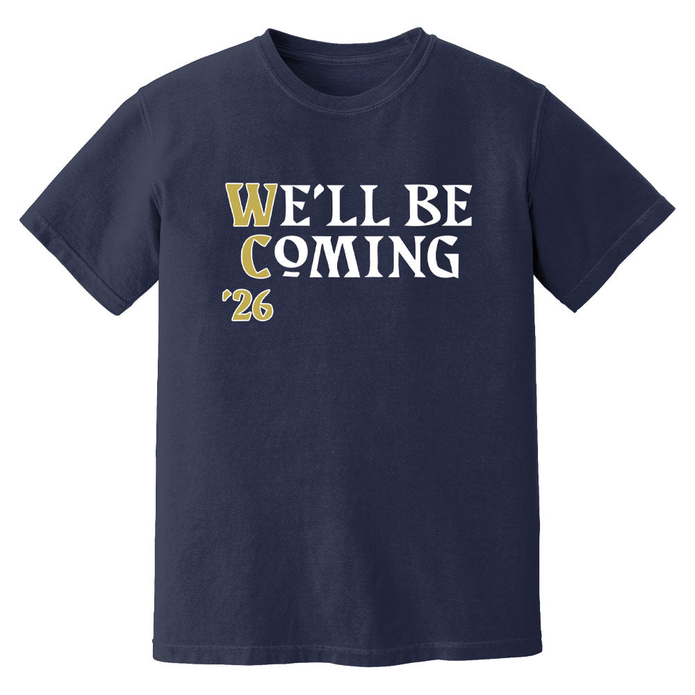 We'll Be Coming World Cup Scotland T-Shirt (Navy)