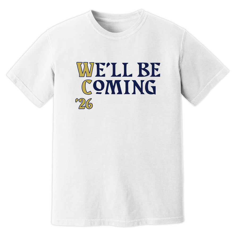 We\'ll Be Coming World Cup Scotland T-Shirt (White)_1