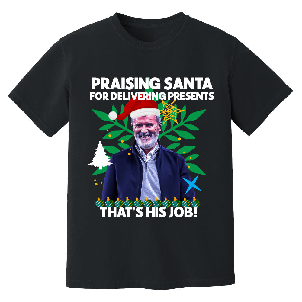 Roy Keane Christmas T-Shirt (Black)_1