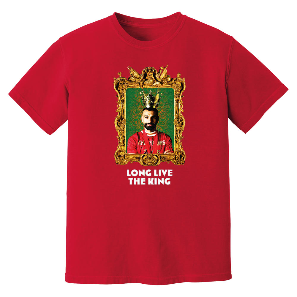 Mo Salah Long Live The King Liverpool T-Shirt (Red)_0