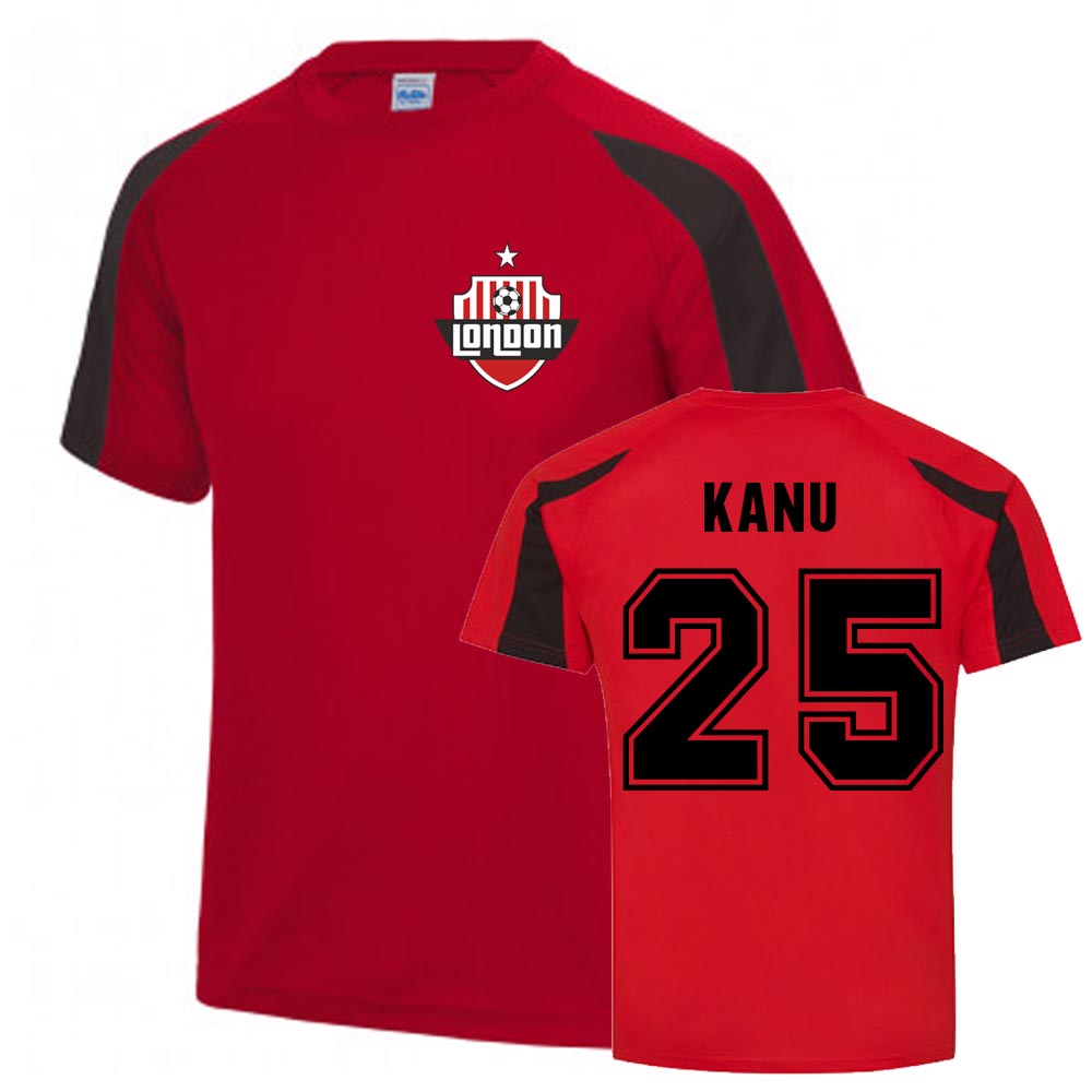 Nwankwo Kanu Arsenal Sports Training Jersey (Red)_0