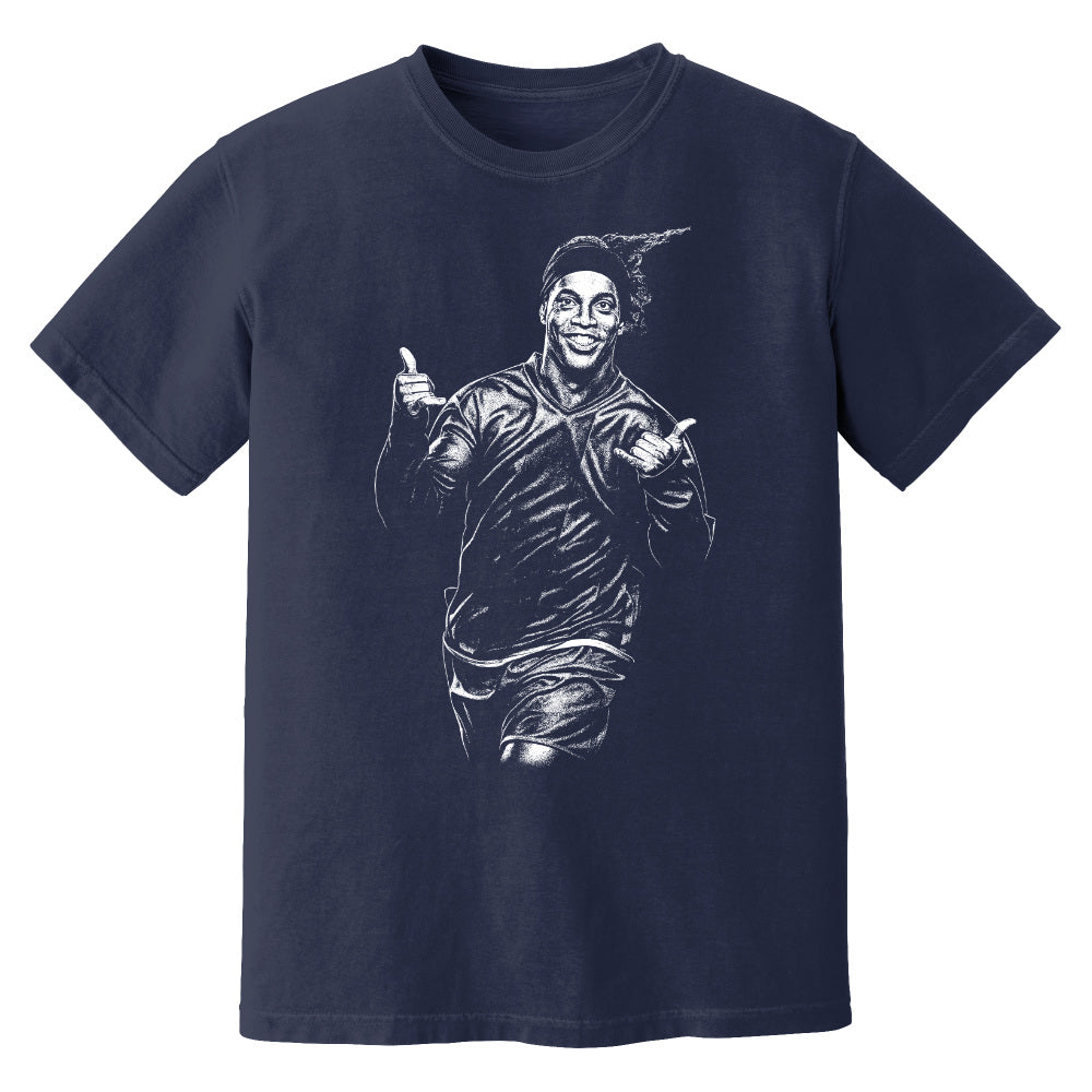 Ronaldinho Barcelona Phantom Graphic Tee - Navy_0